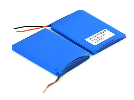 OEM جزازة 3ah Polymer Li Ion Battery 7.4 V 3000mah